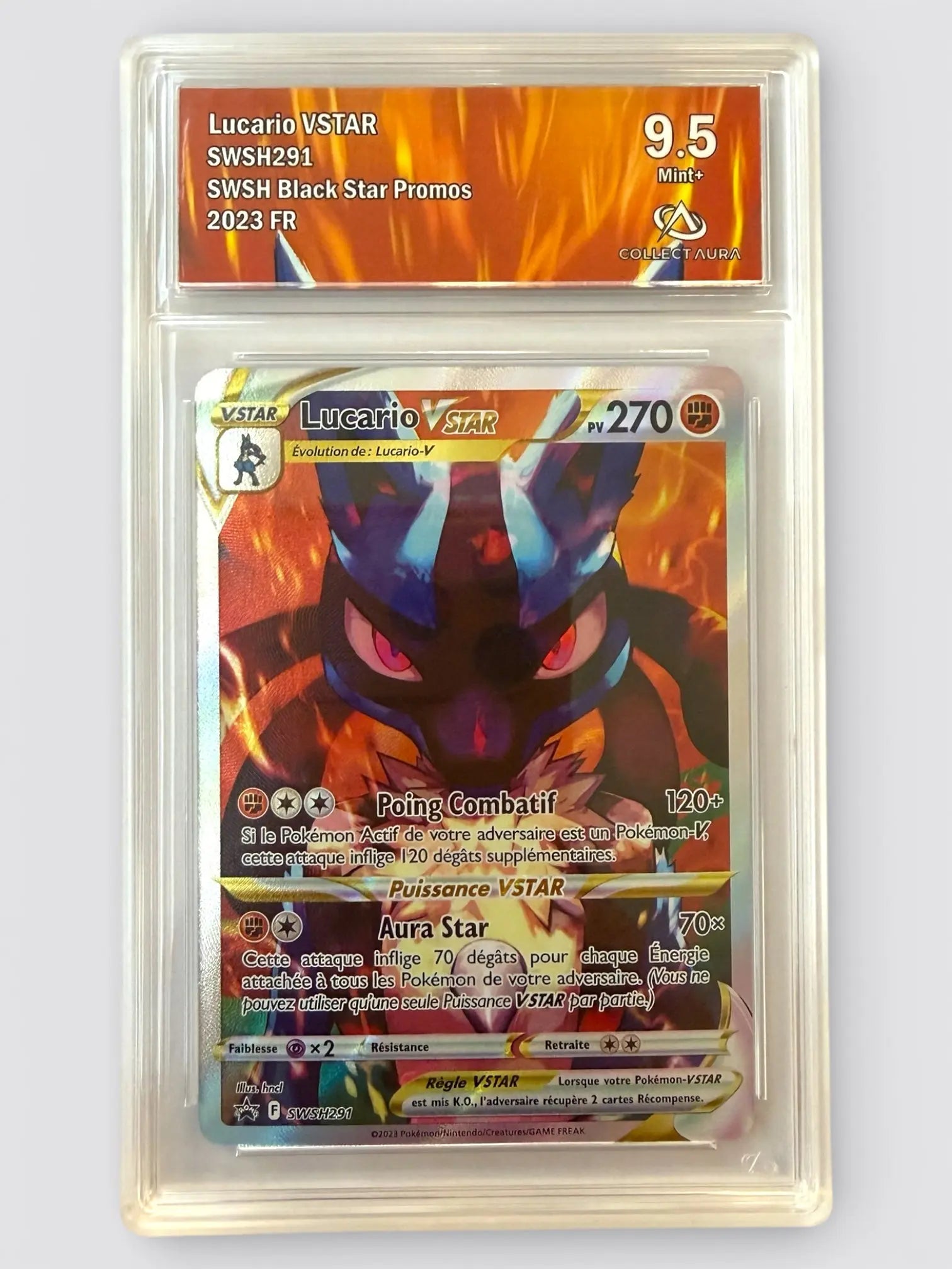 Carte Gradée - Promo Black Star - EB - Lucario Vstar GradeTen