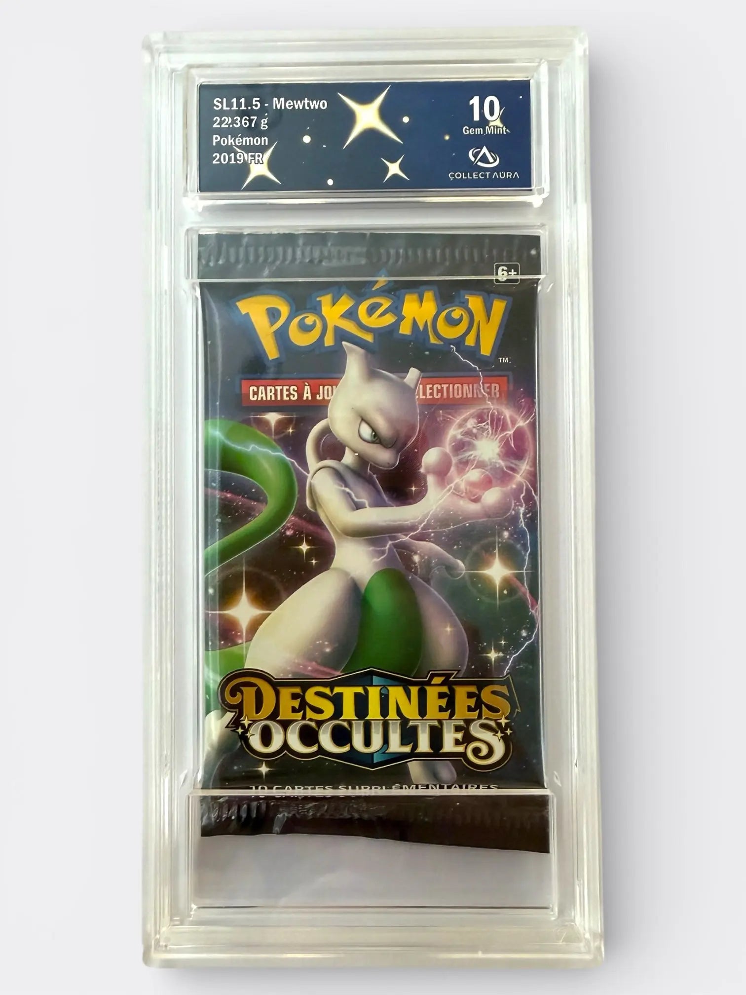 Booster Gradé - Destinées Occultes - SL - Mewtwo GradeTen