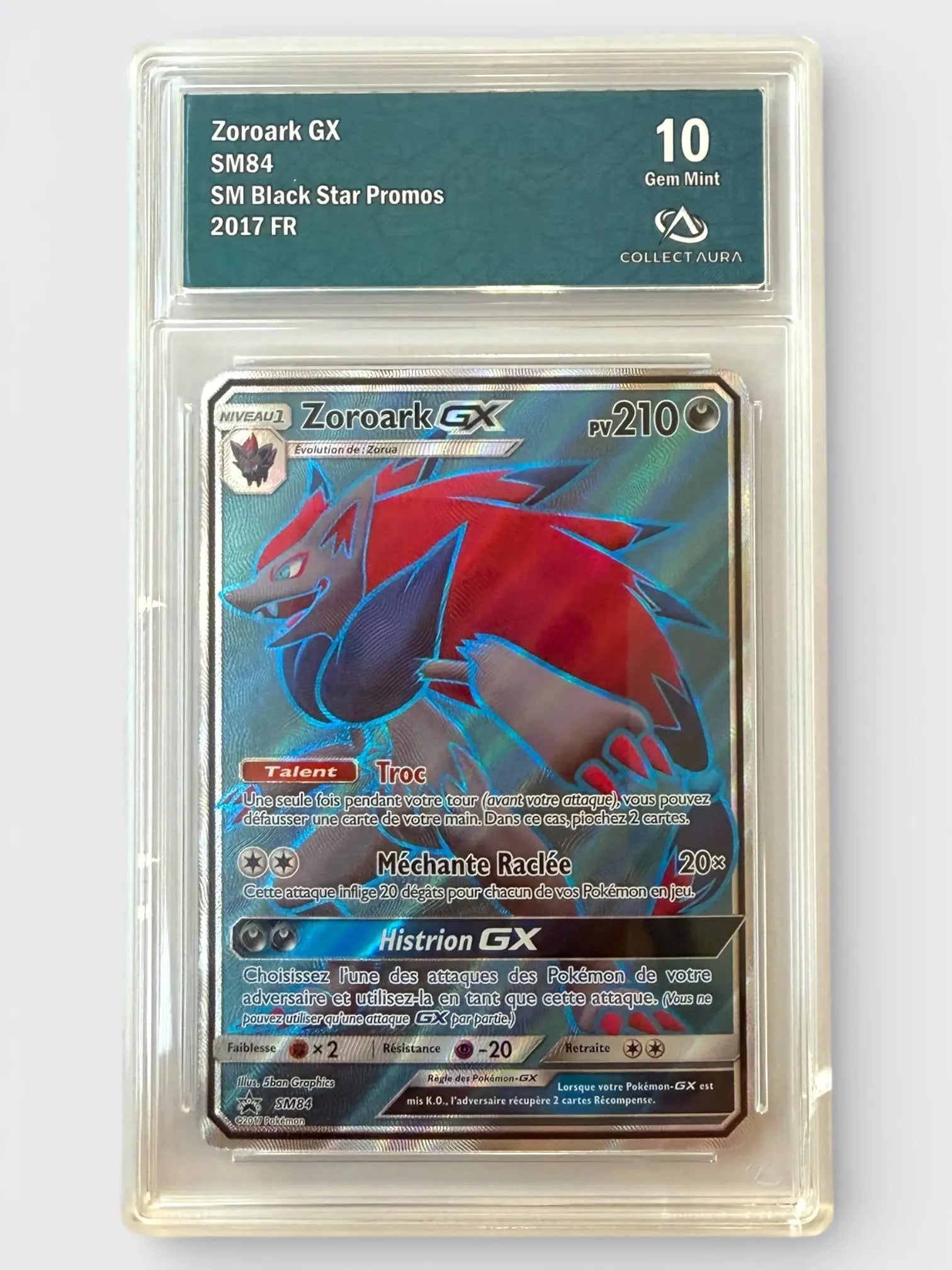 Carte Gradée - Promo Black Star - SL - Zoroark GX GradeTen